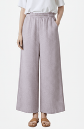 Airy Linen Blend Wide - Leg Women Trouser - Smgarment's
